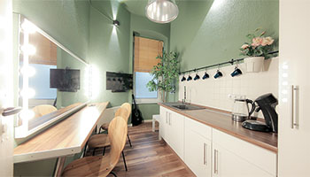 Mietstudio Stylingraum und Kueche