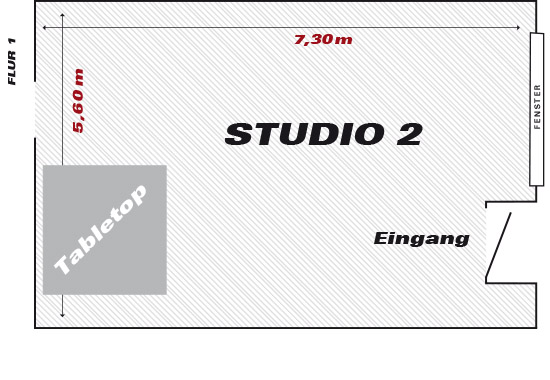 Grundriss Mietstudio Berlin